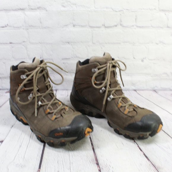 OBOZ Bridger Mid B-Dry Brown Waterproof Hiking Trail Boots Size US 12 - Picture 3 of 9